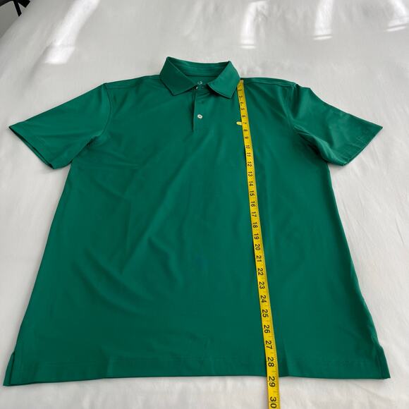 Masters Tech Green Augusta Logo Performance Golf Stretch Polo, Size Small - Picture 6 of 9